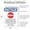 Signmission Please Do Not Flush Sign With Symbol, 12 in W x Rectangle, Vinyl Decal OS-2PACK-NS-D-1218-V-17383 - alternate 4